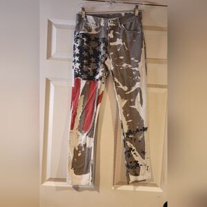 Vawlon men's American flag jeans size 28
